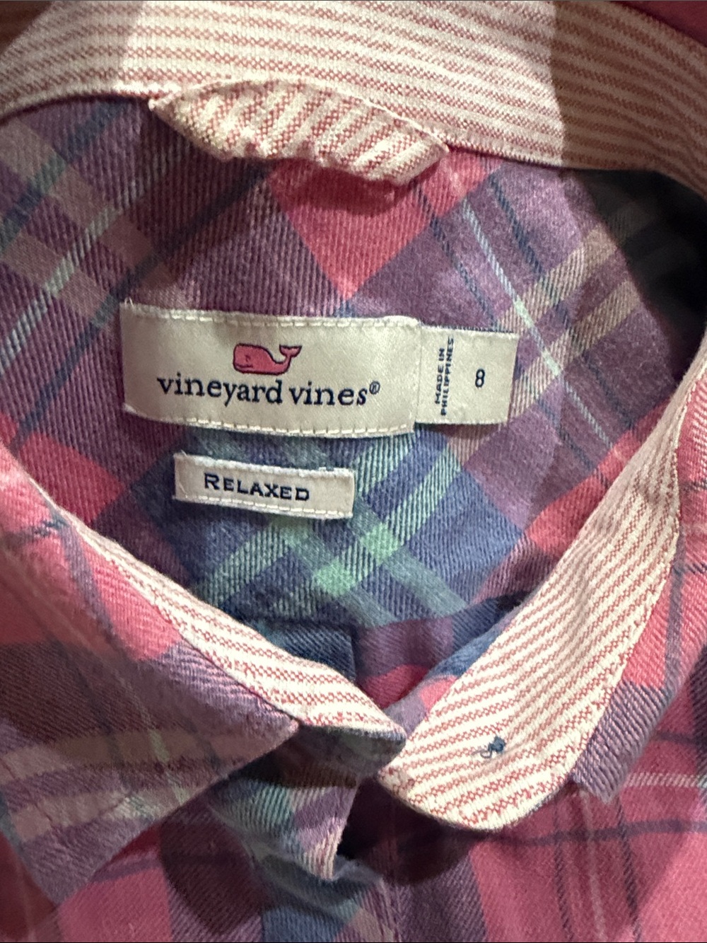 Vineyard Vines Pacific Plaid Chilmark Relaxed Button-Down Shirt - Picture 5 of 6